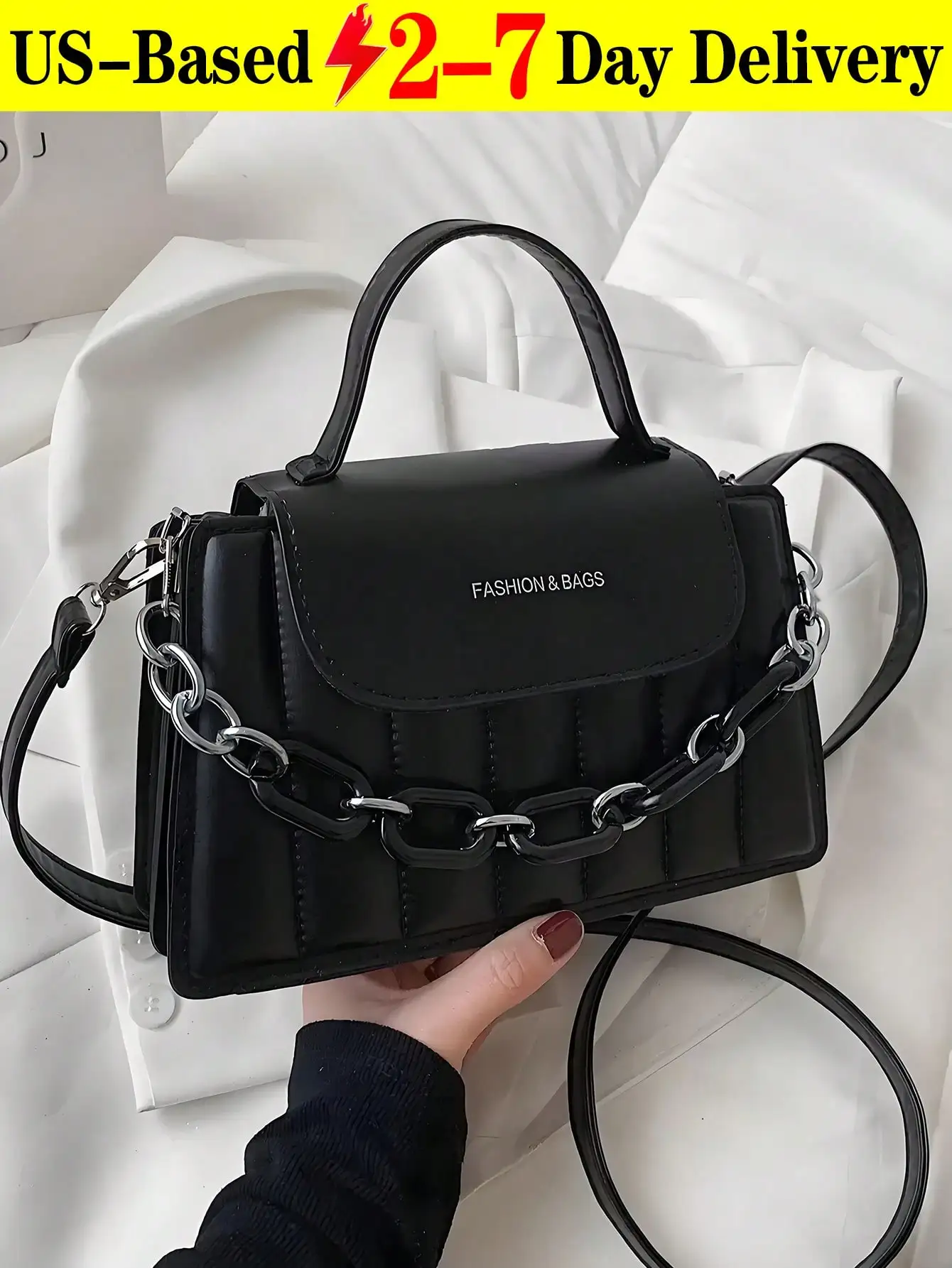 Shoulder Bags Handbag Simple Design PU Leather Shoulder Bag Women's Chain Imitation Embroidery Thread Women's Shoulder Bag Shoulder Bag,Women Handbags , Satchel Tote Bag, Handbag Women's Bag Messenger Bag Women's All-Match French Niche Chain,Purses,Bags,B
Shoulder Bags Handbag Simple Design PU Leather Shoulder Bag Women's Chain Imitation Embroidery Thread Women's Shoulder Bag Shoulder Bag,Women Handbags , Satchel Tote Bag, Handbag Women's Bag Messenger Bag Women's All-Match French Niche Chain,Purses,Bags,B