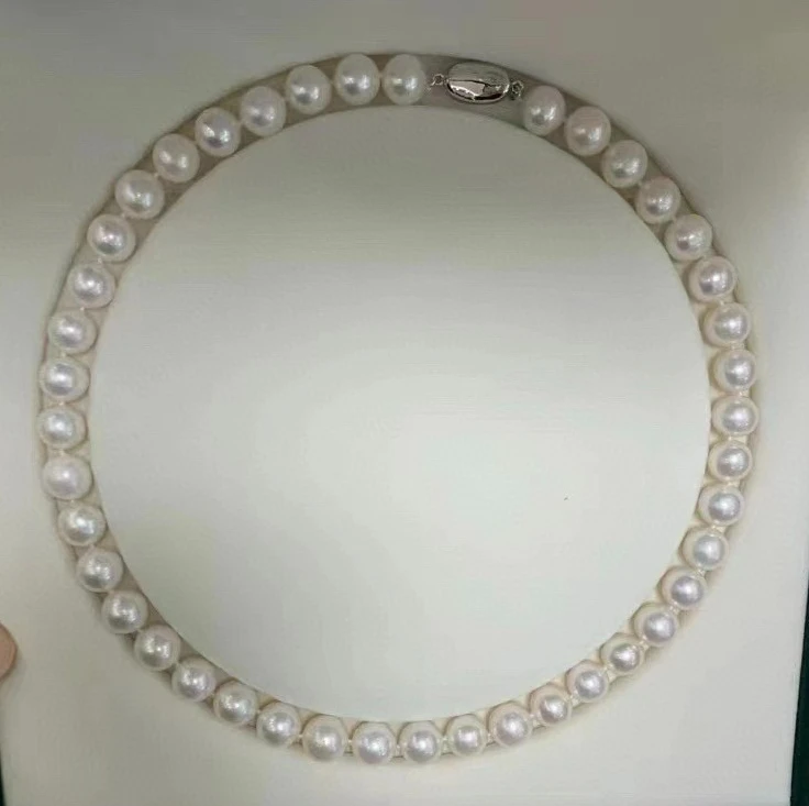9-10mm Large Size Edison Pearl Necklace Natural Freshwater Pearl Basic Style Smooth and Shiny Natural Pearl Necklace
9-10mm Large Size Edison Pearl Necklace Natural Freshwater Pearl Basic Style Smooth and Shiny Natural Pearl Necklace