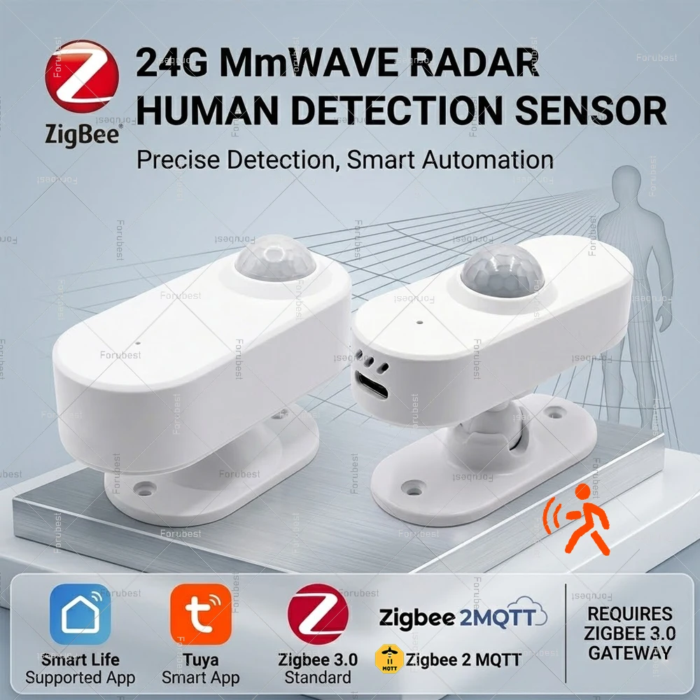 Zigbee Human Detection Sensor 24G Mmwave Radar PIR Motion Detector Luminance Temperature Humidity Sensor Support Tuya Zigbee Z2M
Zigbee Human Detection Sensor 24G Mmwave Radar PIR Motion Detector Luminance Temperature Humidity Sensor Support Tuya Zigbee Z2M