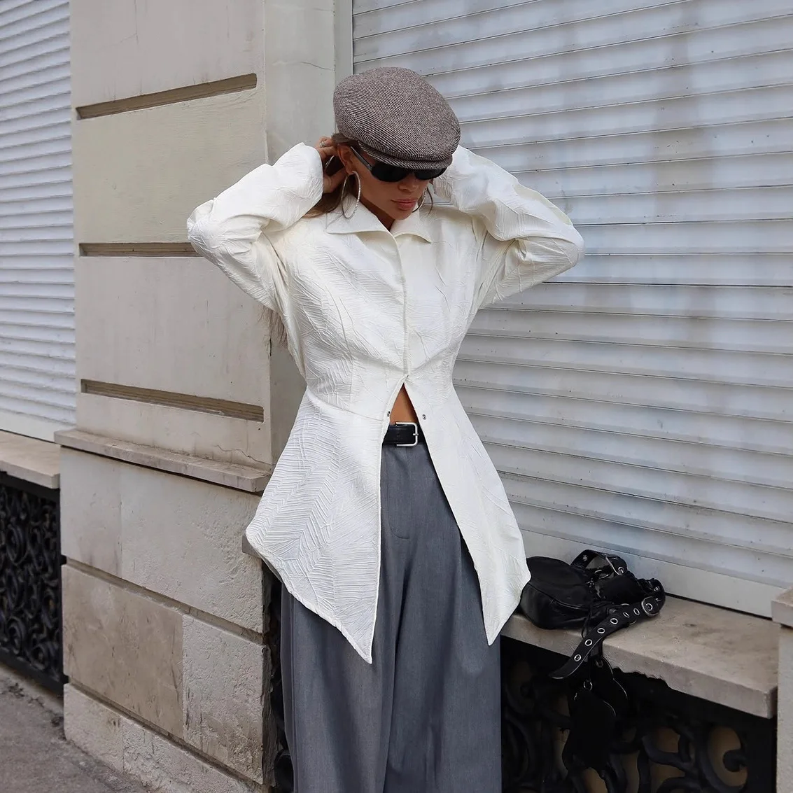 Elegant White Suit Jacket Female Fashion Textured Long Sleeve Slim Waist Blazers Casual Office Lady Blazer Coats Chaquetas 2026
Elegant White Suit Jacket Female Fashion Textured Long Sleeve Slim Waist Blazers Casual Office Lady Blazer Coats Chaquetas 2026