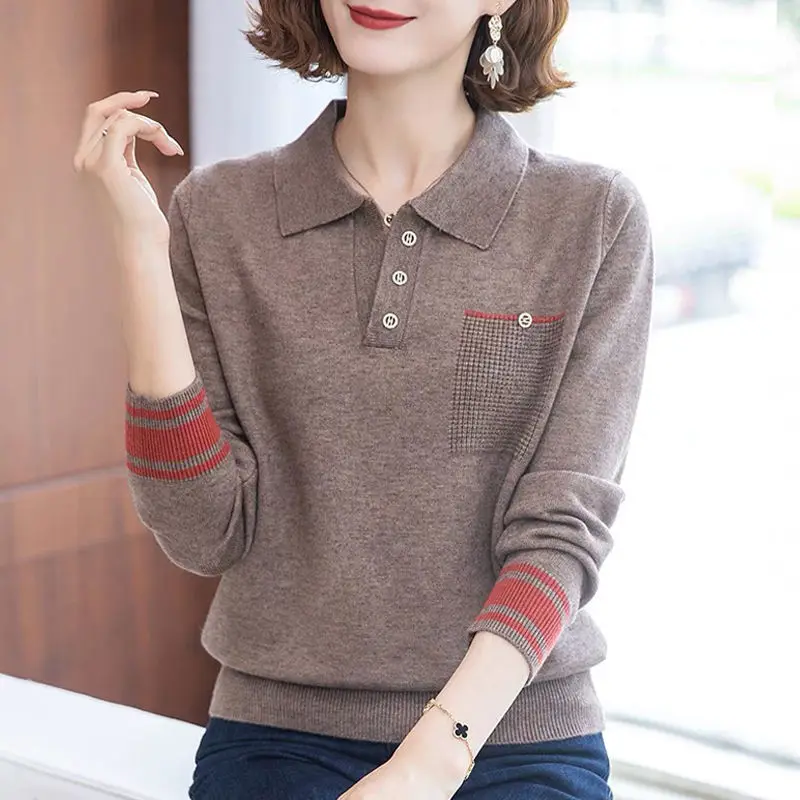 2024 Brand New Womens Sweaters Bottoms Ladys Women Sweater Thick Long-Sleeved Peter Pan Collar Woman Sweaters Knit Pullover T173
2024 Brand New Womens Sweaters Bottoms Ladys Women Sweater Thick Long-Sleeved Peter Pan Collar Woman Sweaters Knit Pullover T173