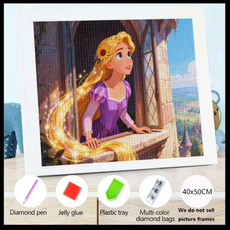 1 шт., 5D полная дрель, набор для алмазной живописи «сделай сам», принцесса Диснея Рапунцель, запутанные длинные волшебные волосы, сказочная оконная сцена, сверкающая
1 шт., 5D полная дрель, набор для алмазной живописи «сделай сам», принцесса Диснея Рапунцель, запутанные длинные волшебные волосы, сказочная оконная сцена, сверкающая