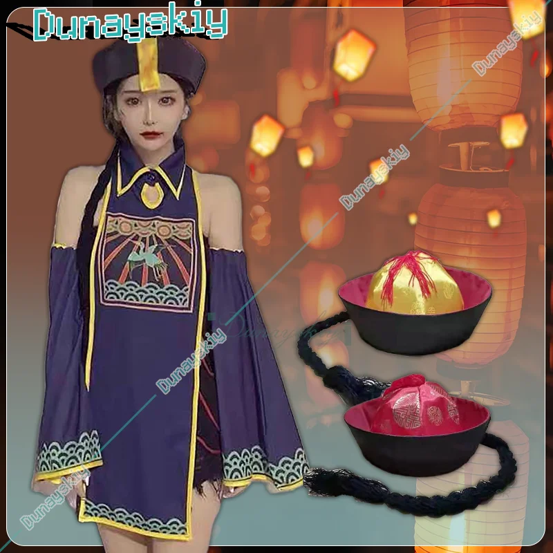 Новинка 2025, китайский костюм зомби, синий, черный костюм, шляпа династии Цин, реквизит ужасов, Хэллоуин, карнавал
Новинка 2025, китайский костюм зомби, синий, черный костюм, шляпа династии Цин, реквизит ужасов, Хэллоуин, карнавал