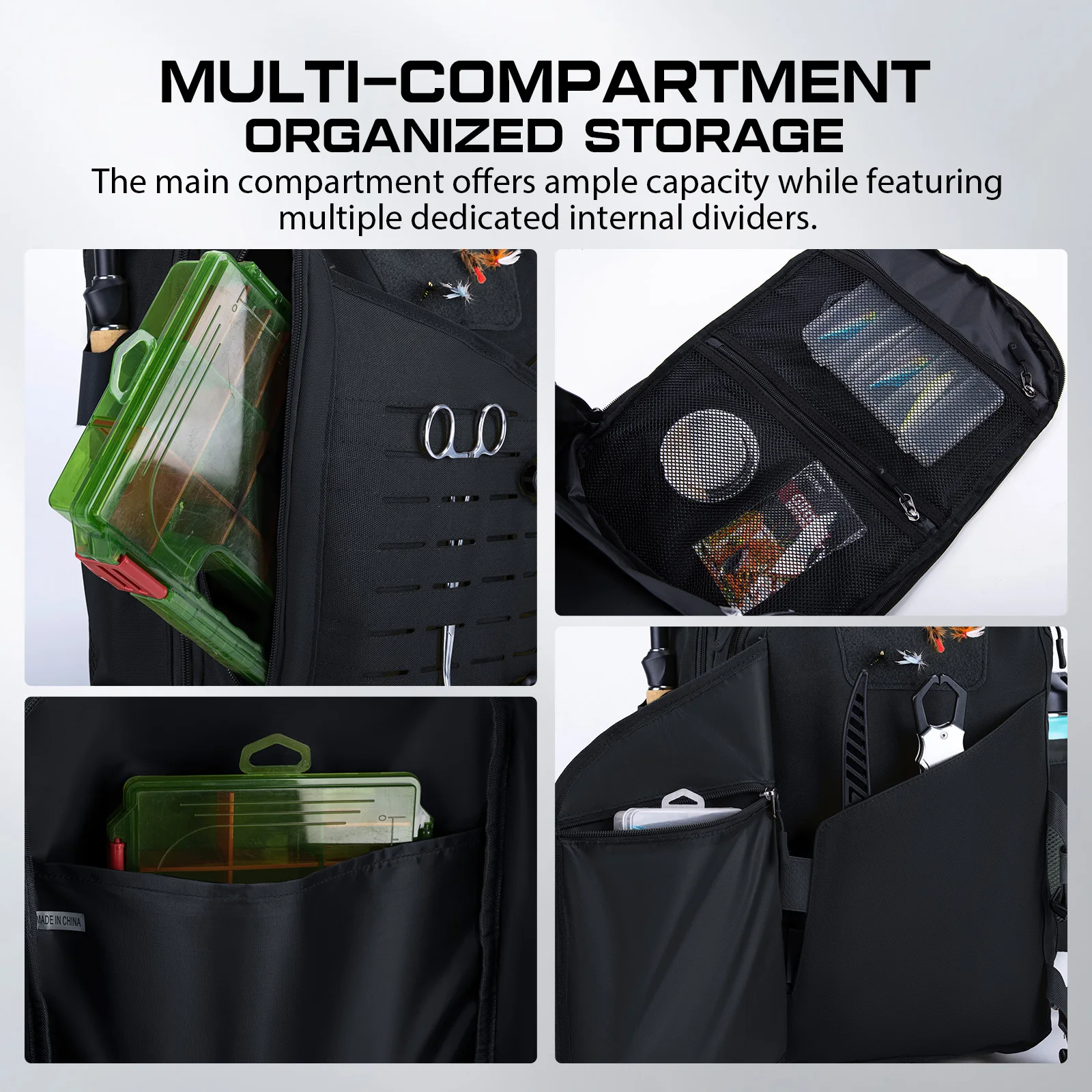 Goture Fishing Tackle Backpack Sling Bag-Breathable Mesh Back,D-Ring Hook,Tool Pockets with 3700 Tackle Box,Fishing Storage Gear
Goture Fishing Tackle Backpack Sling Bag-Breathable Mesh Back,D-Ring Hook,Tool Pockets with 3700 Tackle Box,Fishing Storage Gear