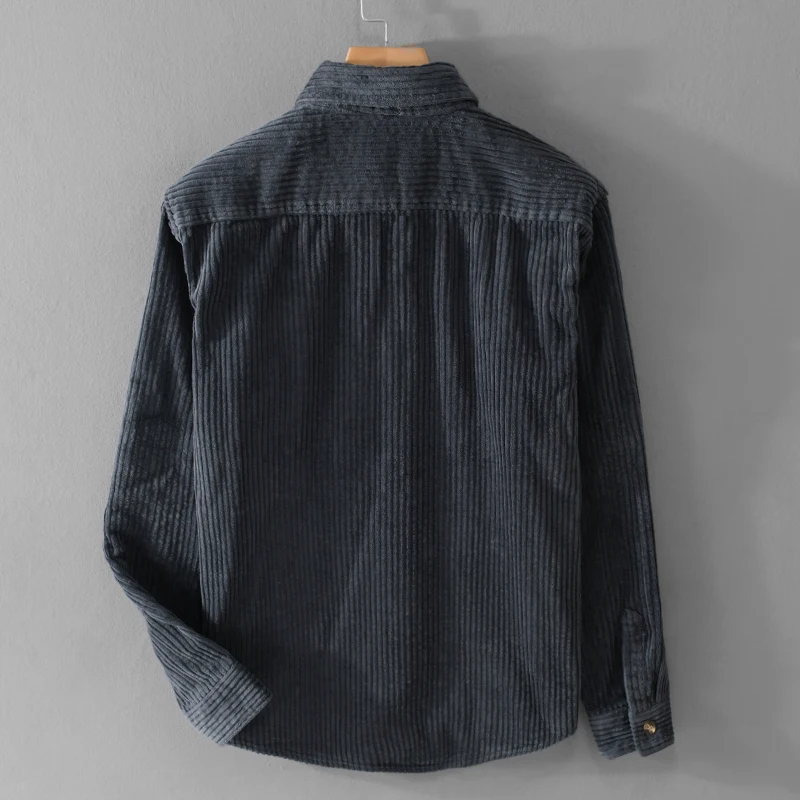 Thickening Plus Size Long Sleeve Corduroy Cotton Shirt Men Brand Trendy French Style Designer Quality Top Clothes Chemise Homme
Thickening Plus Size Long Sleeve Corduroy Cotton Shirt Men Brand Trendy French Style Designer Quality Top Clothes Chemise Homme