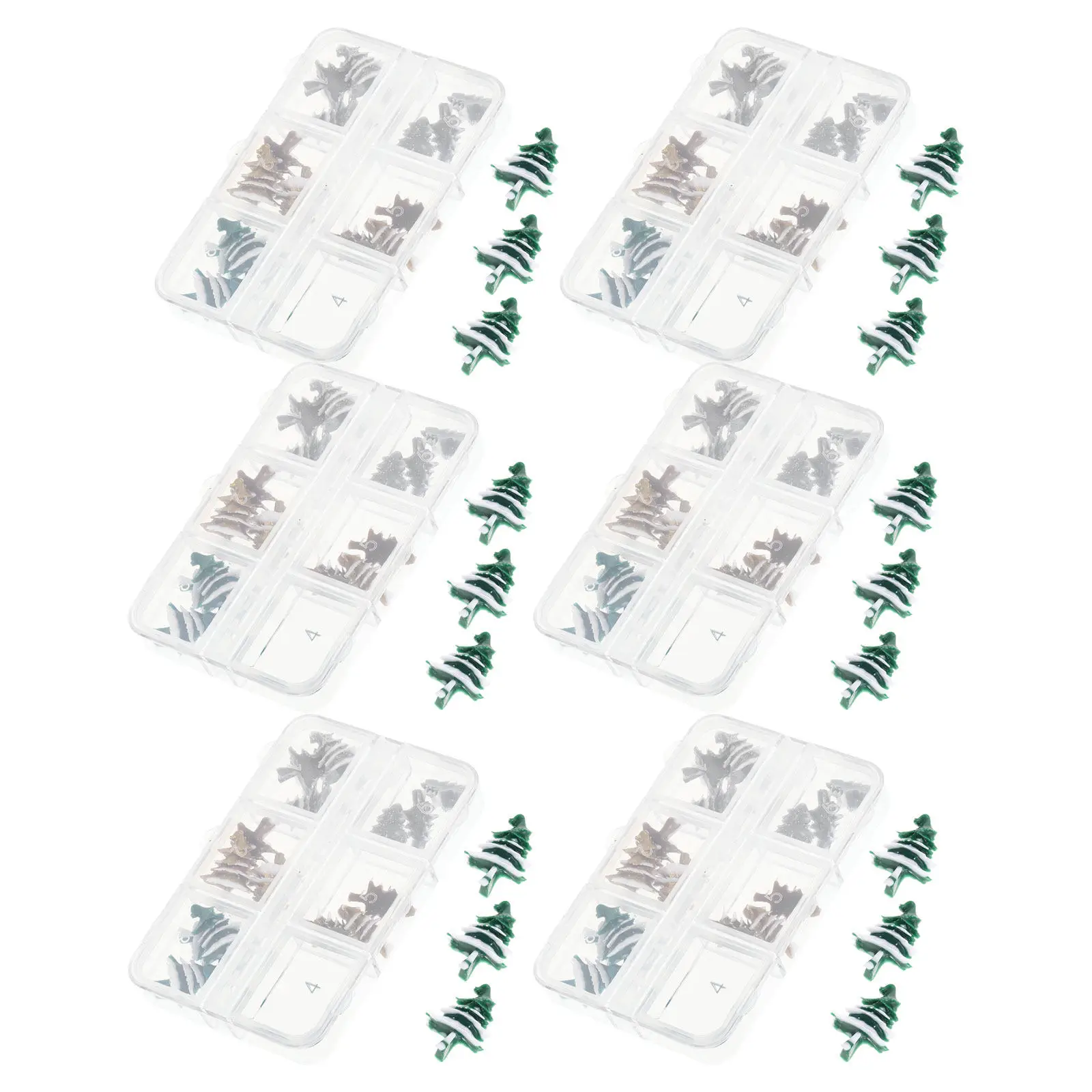 18Pcs Christmas Nail Charms 3D Resin Tree Ornaments Holiday Mini Nail Jewelry Gems Winter Manicure Decorations Xmas Art Supplies
18Pcs Christmas Nail Charms 3D Resin Tree Ornaments Holiday Mini Nail Jewelry Gems Winter Manicure Decorations Xmas Art Supplies