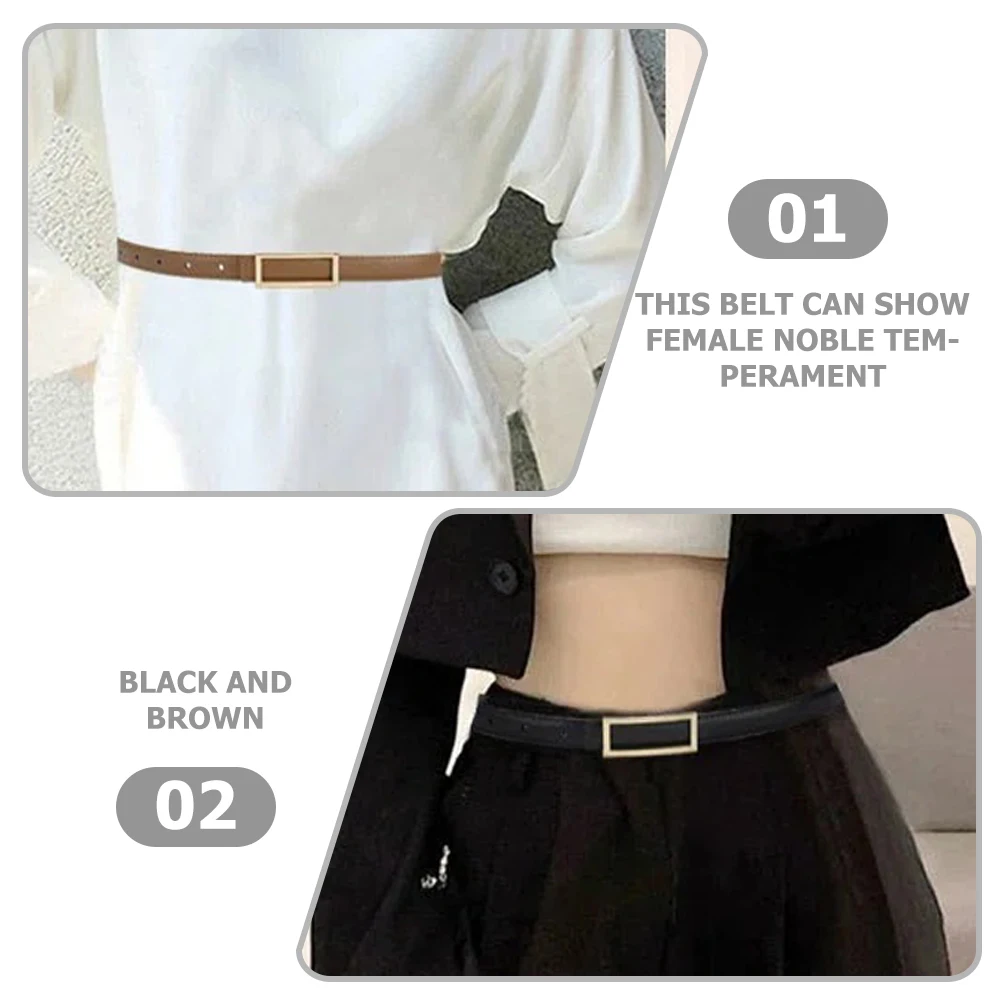 2pcs Black Brown 105cm Thin Belt for Women PU Adjustable Dress Waist Belt Fashion Accessory Vintage Casual Jeans
2pcs Black Brown 105cm Thin Belt for Women PU Adjustable Dress Waist Belt Fashion Accessory Vintage Casual Jeans