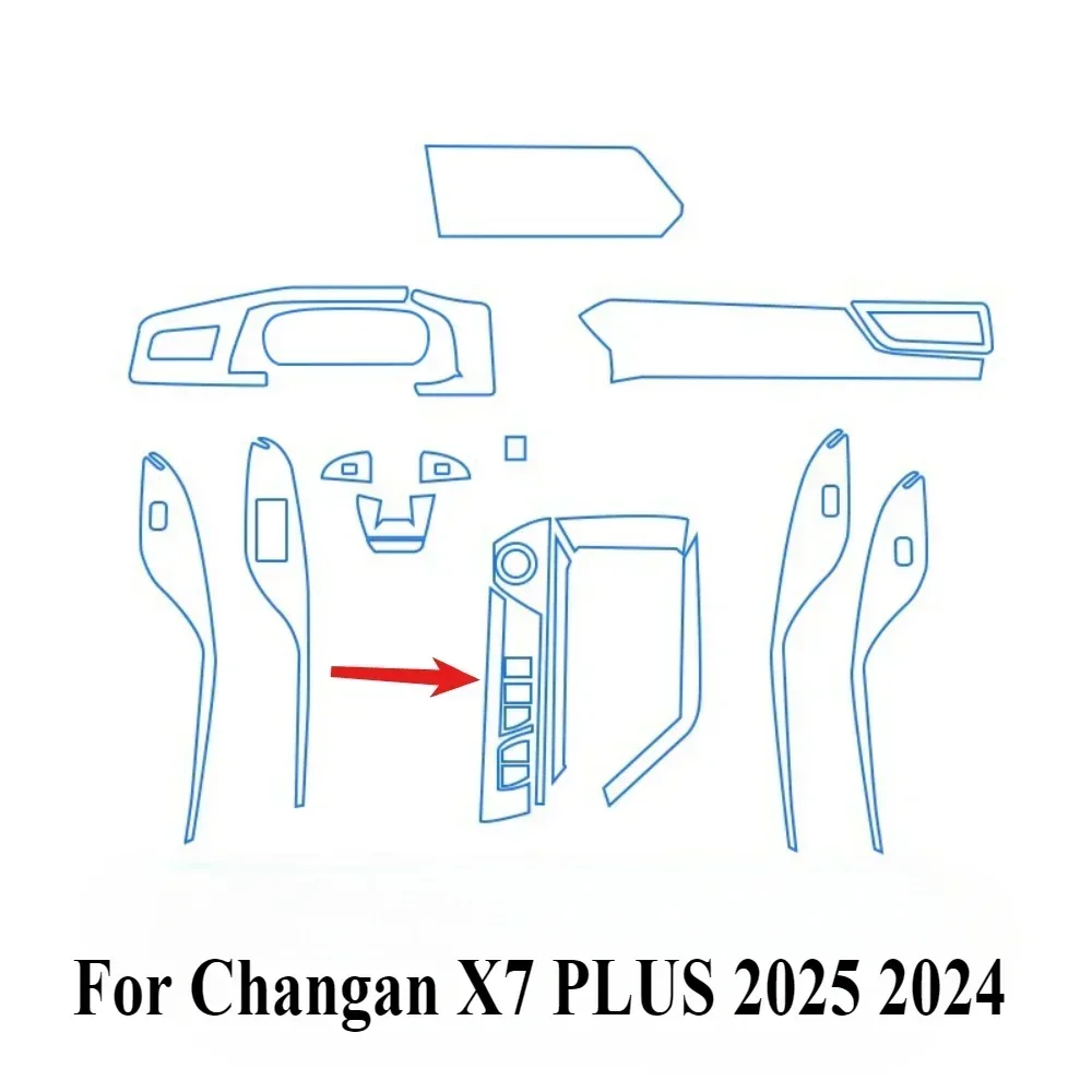 Protective Film For Changan X7 PLUS 2025 2024 Accessories Interior Transparent TPU Gear Panel GPS Center Console PPF Sticker
Protective Film For Changan X7 PLUS 2025 2024 Accessories Interior Transparent TPU Gear Panel GPS Center Console PPF Sticker