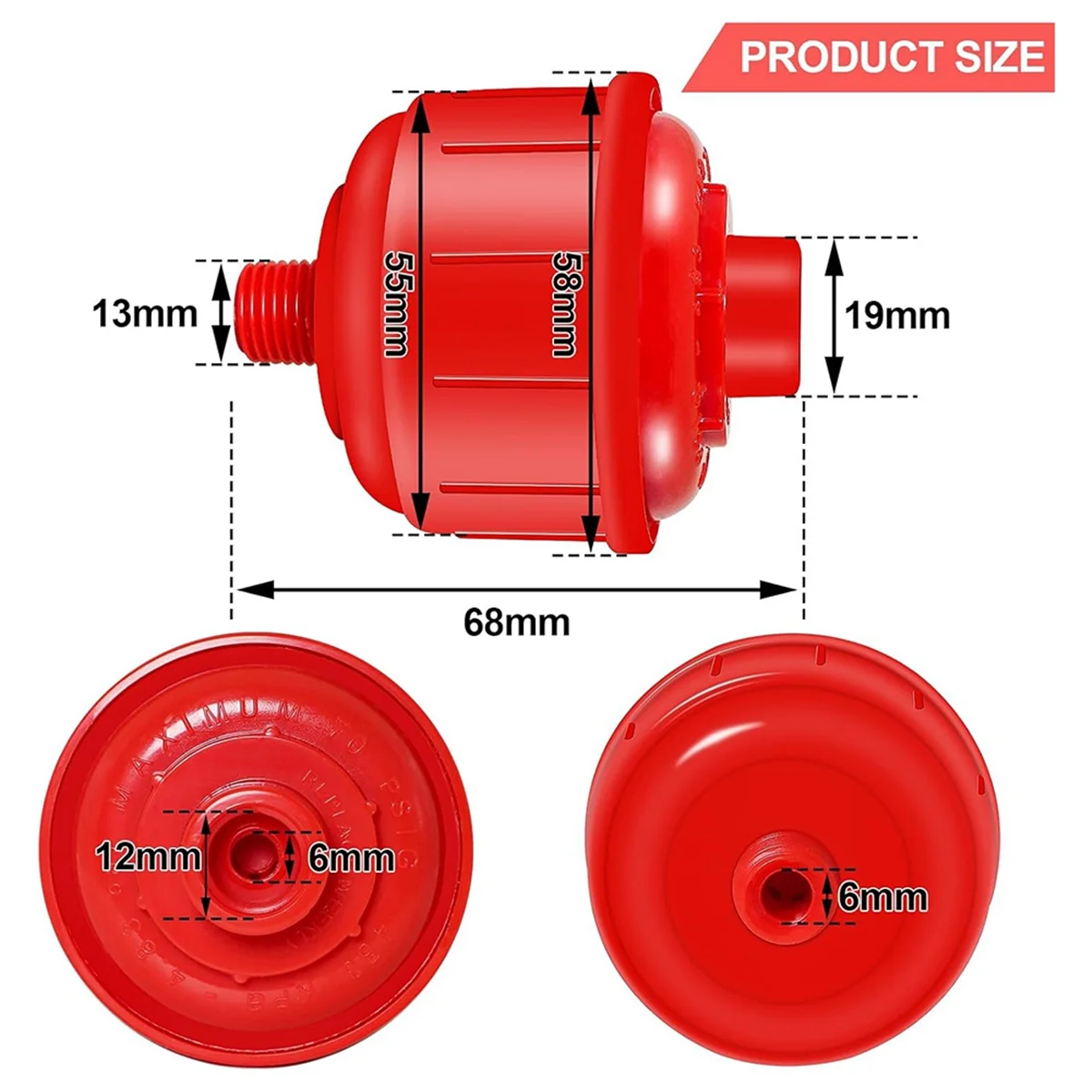 BAAQ 4 шт. одноразовые воздушные фильтры для воды, мини-одноразовый фильтр, резьба 1/4 дюйма, для большинства и воздушных инструментов 
BAAQ 4 шт. одноразовые воздушные фильтры для воды, мини-одноразовый фильтр, резьба 1/4 дюйма, для большинства и воздушных инструментов