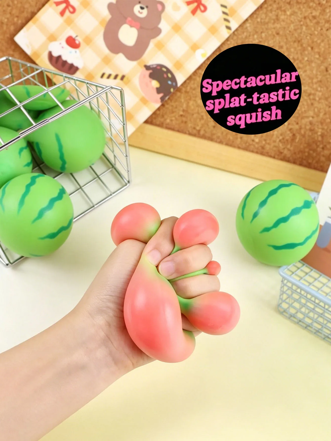 1pc Creative Color Changing Watermelon Squeeze Toy, Music Simulated Squeeze Pressure Changing Color Fruit Food Toy, Ventilation Pressure Relief Tool, Small Toy, Stress Relief Relaxation Toy, Ventilation Toy
1pc Creative Color Changing Watermelon Squeeze Toy, Music Simulated Squeeze Pressure Changing Color Fruit Food Toy, Ventilation Pressure Relief Tool, Small Toy, Stress Relief Relaxation Toy, Ventilation Toy