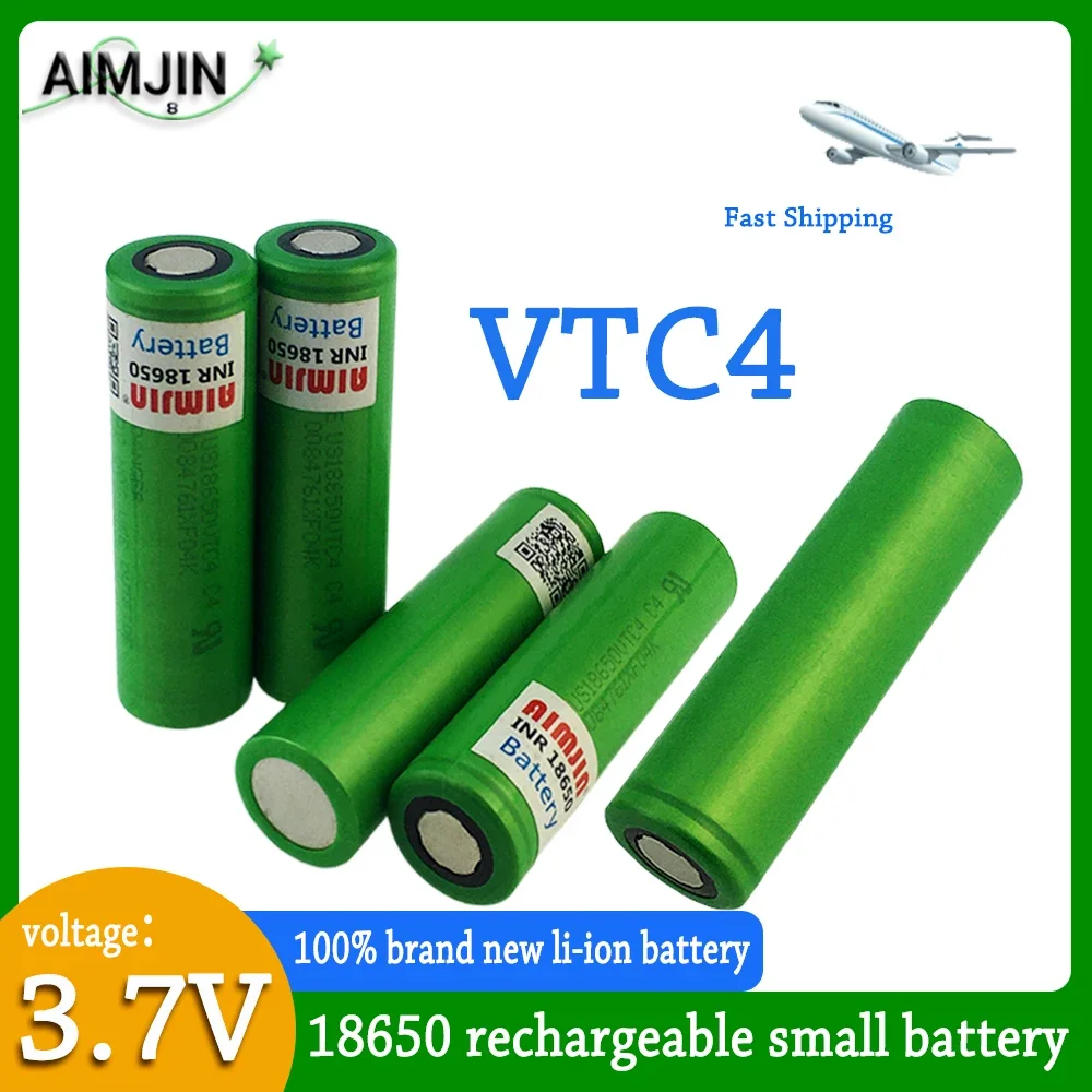 18650 New original VTC4 3.6V 2100mAh battery For Us 18650 30A toys tools flashlight battery
18650 New original VTC4 3.6V 2100mAh battery For Us 18650 30A toys tools flashlight battery