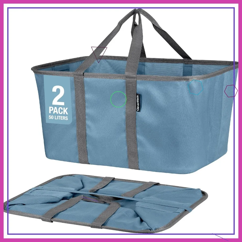 Складная корзина для белья, 2 шт., складная сумка для хранения объемом 50 л для домашнего общежития, путешествий
Складная корзина для белья, 2 шт., складная сумка для хранения объемом 50 л для домашнего общежития, путешествий