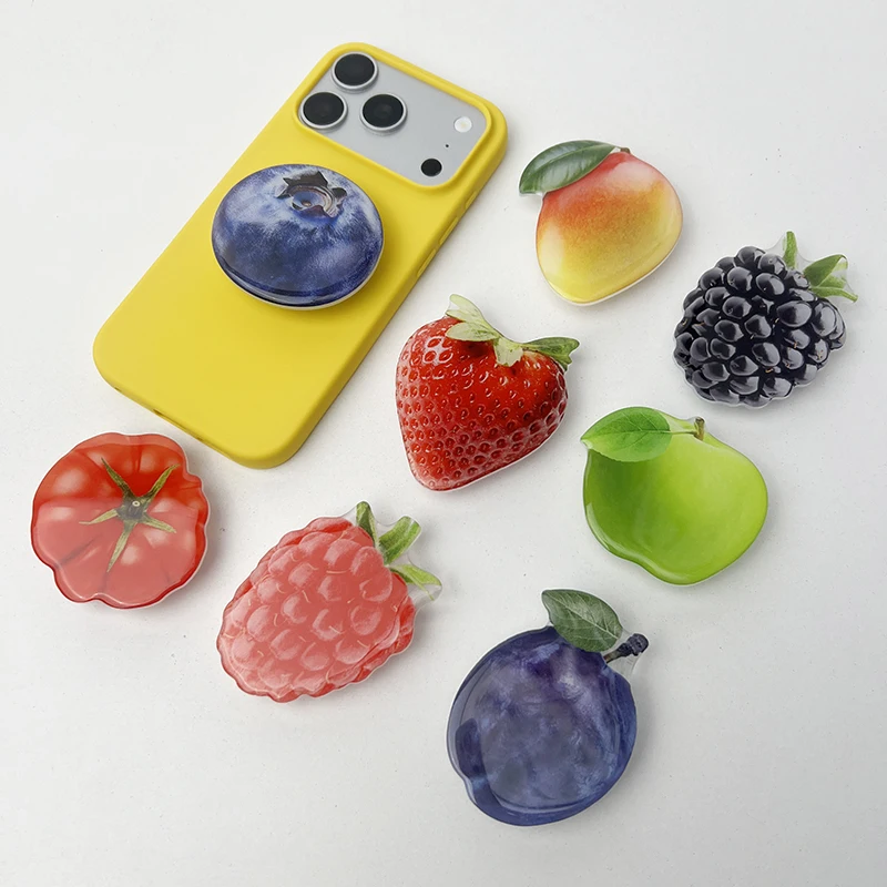 Strawberry Acrylic Phone Stand Foldable Fruit Shaped Socket Phone Holder Handheld Mobile Phone Grip for iPhone 17 Pro Max
Strawberry Acrylic Phone Stand Foldable Fruit Shaped Socket Phone Holder Handheld Mobile Phone Grip for iPhone 17 Pro Max
