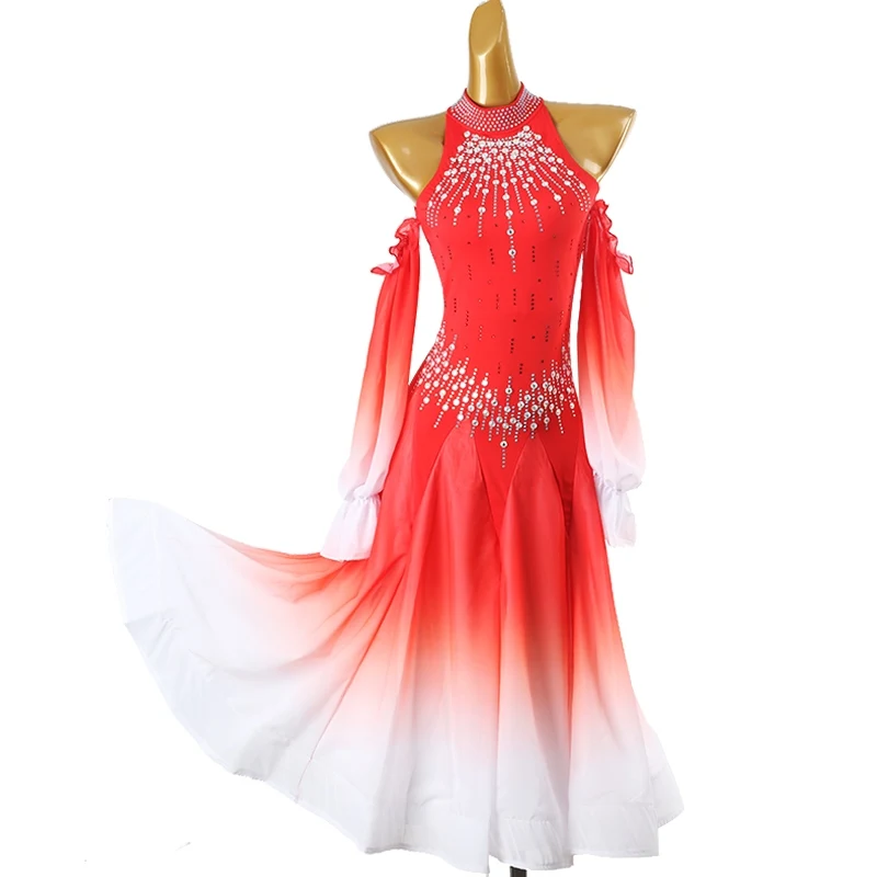 2024 Ballroom Dance Competition Dress For Women Red Rhinestones Performance Costumes Chacha Rumba Modern Dance Clothes DQL9176
2024 Ballroom Dance Competition Dress For Women Red Rhinestones Performance Costumes Chacha Rumba Modern Dance Clothes DQL9176