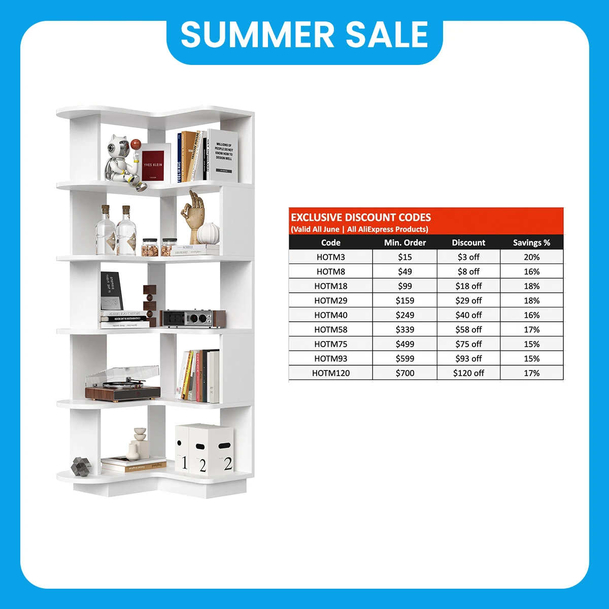 Farini Corner Bookshelf Space-Saving Storage Shelf with Multiple Tiers, for Living Room, Home Office, Bedroom, Study
Farini Corner Bookshelf Space-Saving Storage Shelf with Multiple Tiers, for Living Room, Home Office, Bedroom, Study