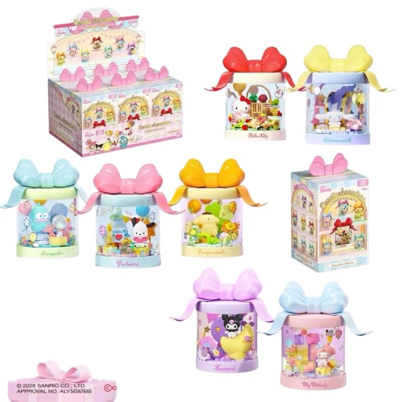 AREAX Anime Sanrio Family Sweet Dream Gift Box Series Blind Box My Melody Kuromi Assembling Building Block Toys As Holiday Gifts
AREAX Anime Sanrio Family Sweet Dream Gift Box Series Blind Box My Melody Kuromi Assembling Building Block Toys As Holiday Gifts