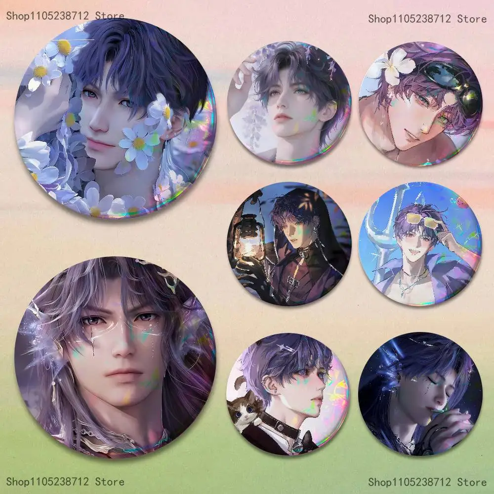 Hot Game L-Love and D-Deepspaces-S Laser reflective round badges pins bag clothing decorations collectibles gifts for friends
Hot Game L-Love and D-Deepspaces-S Laser reflective round badges pins bag clothing decorations collectibles gifts for friends