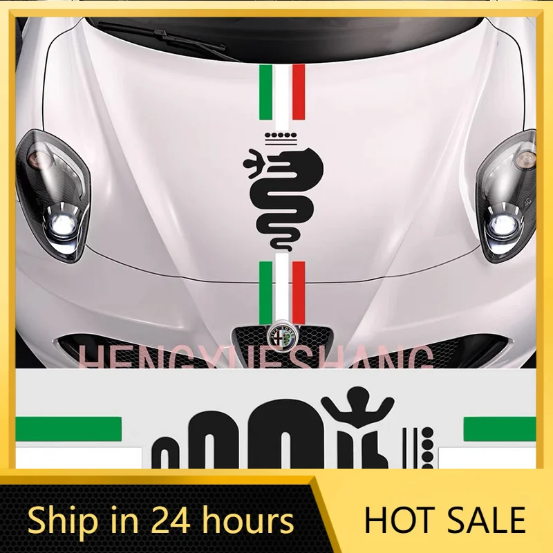 Car Stickers Alfa Romeo Hood Sticker For Alfa Romeo Giulia Stelvio Tonale Giulietta 159 GT Mito 147 156 Exterior Accessories
Car Stickers Alfa Romeo Hood Sticker For Alfa Romeo Giulia Stelvio Tonale Giulietta 159 GT Mito 147 156 Exterior Accessories
