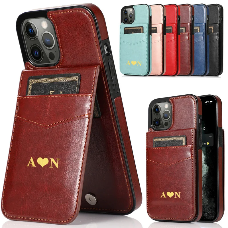Fashion Customizable Name Leather Card Bag Phone Case For iPhone 14 13 12 Pro Max Mini 11 Pro XS X XR 6S 7 8 Plus SE 2020
Fashion Customizable Name Leather Card Bag Phone Case For iPhone 14 13 12 Pro Max Mini 11 Pro XS X XR 6S 7 8 Plus SE 2020