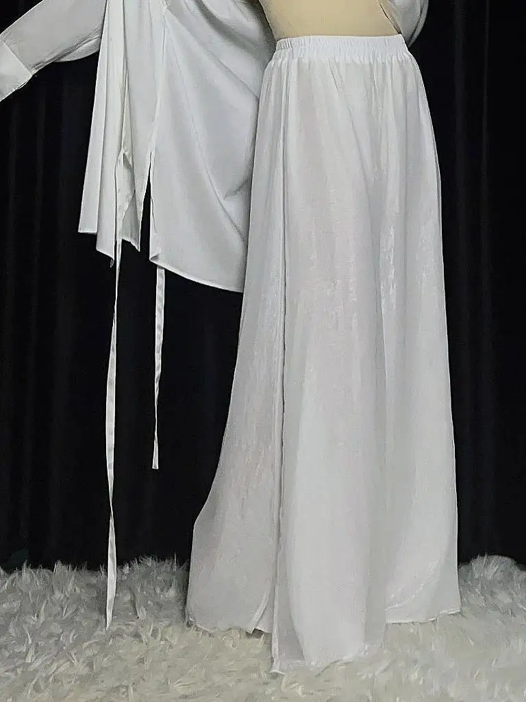 Белые повседневные брюки феи, этнический танцевальный костюм, свободные танцевальные брюки с эластичной резинкой на талии для женщин, осень 2023, полиэстер
Белые повседневные брюки феи, этнический танцевальный костюм, свободные танцевальные брюки с эластичной резинкой на талии для женщин, осень 2023, полиэстер