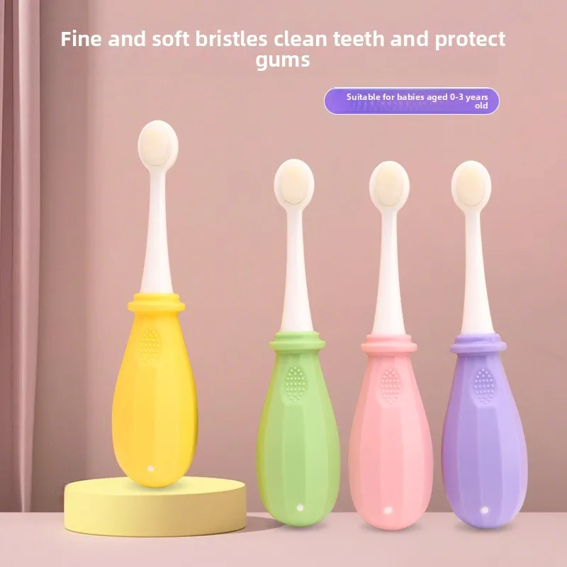 Детская зубная щетка с мягкой щетиной, ультратонкая, для чистки молочных зубов и языка, специальная для детей, десять тысяч щетинок
Детская зубная щетка с мягкой щетиной, ультратонкая, для чистки молочных зубов и языка, специальная для детей, десять тысяч щетинок