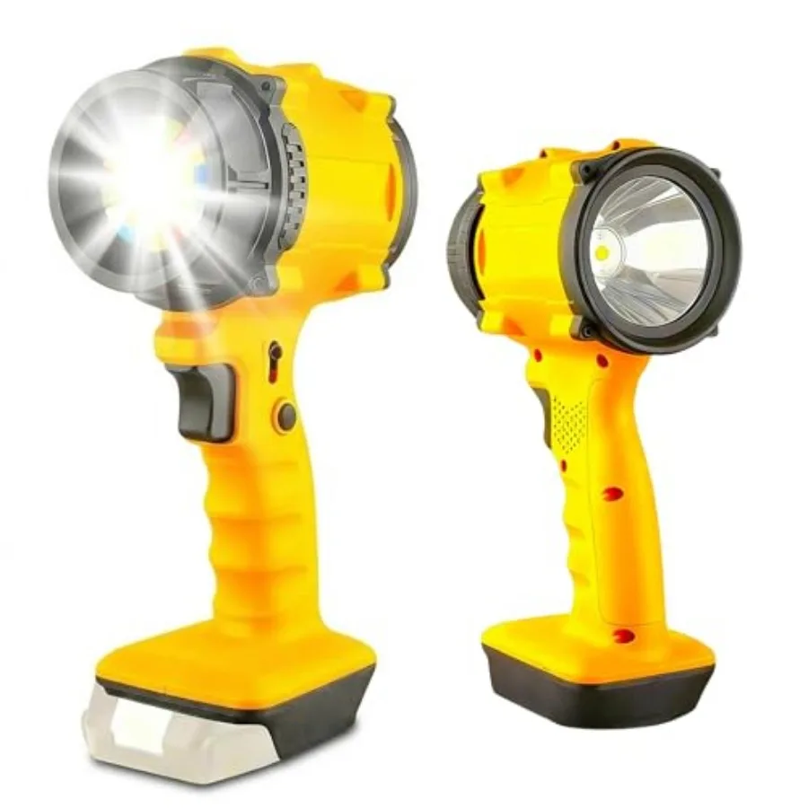 LED Work Light Compatible with DEWALT, 3400Lumens Portable Dual Head Handheld Spotlight with 600 Yard Distance 64W LED Lighting
LED Work Light Compatible with DEWALT, 3400Lumens Portable Dual Head Handheld Spotlight with 600 Yard Distance 64W LED Lighting