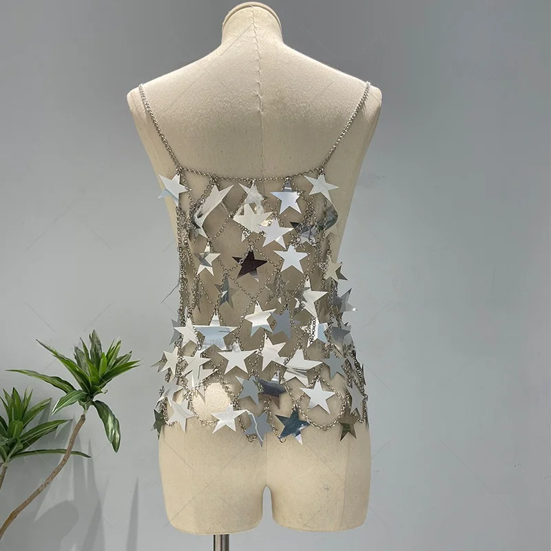 Sexy Faion Yan Ni Sequin Body Chain Dr Top f Skirt Club Night Outfit Trendy Women's Clothing Summer 2023 Set
Sexy Faion Yan Ni Sequin Body Chain Dr Top f Skirt Club Night Outfit Trendy Women's Clothing Summer 2023 Set