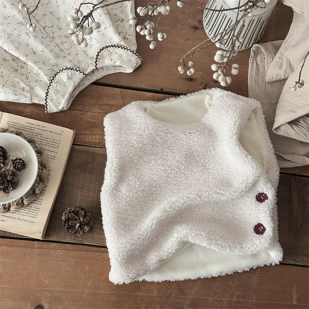 2025 Winter New Baby Sleeveless Plush Vest Plus Velvet Thick Infant Girls Solid Warm Tops Toddler Boys Fleece Vest Baby Clothes
2025 Winter New Baby Sleeveless Plush Vest Plus Velvet Thick Infant Girls Solid Warm Tops Toddler Boys Fleece Vest Baby Clothes