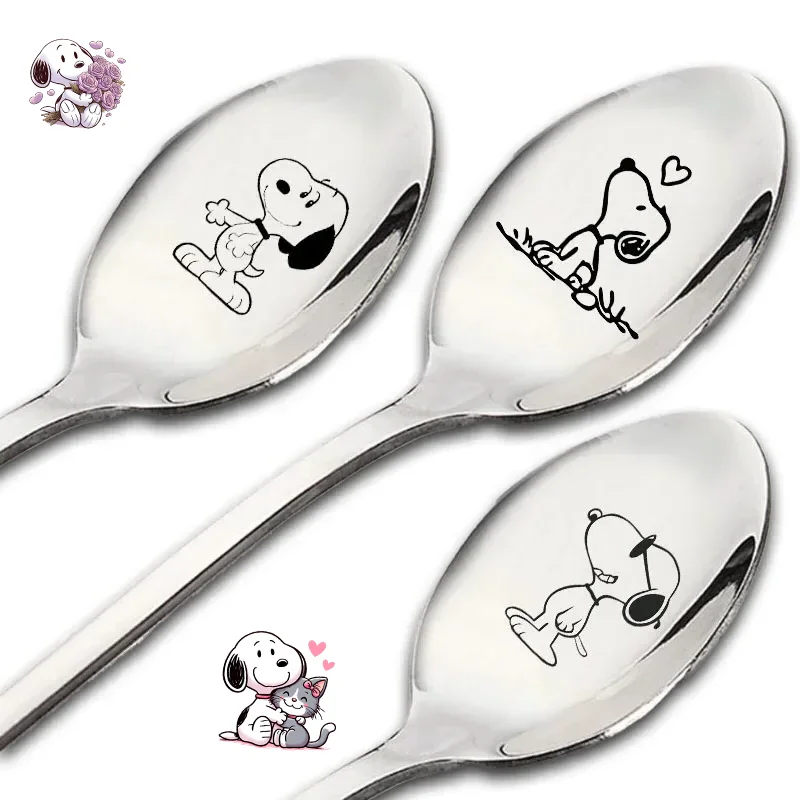 Ложки из нержавеющей стали Snoopys, кухонные принадлежности, столовая посуда для мальчиков и девочек, ложки с мультяшным аниме-принтом, подарки на день рождения
Ложки из нержавеющей стали Snoopys, кухонные принадлежности, столовая посуда для мальчиков и девочек, ложки с мультяшным аниме-принтом, подарки на день рождения