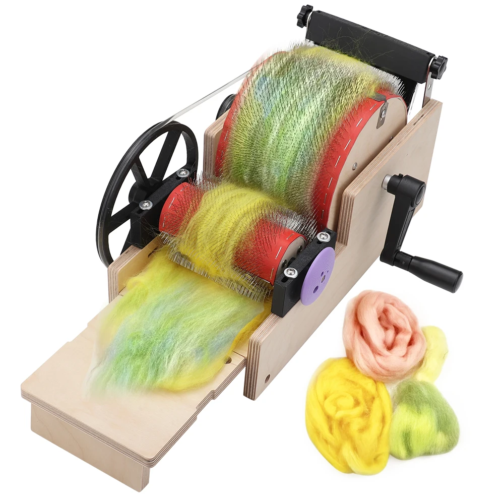 Heavy Duty Hand Crank Drum Carder – Wool Fiber Blending & Combing Tool for Mixed Color Yarn Making, DIY Spinning Accessories
Heavy Duty Hand Crank Drum Carder – Wool Fiber Blending & Combing Tool for Mixed Color Yarn Making, DIY Spinning Accessories