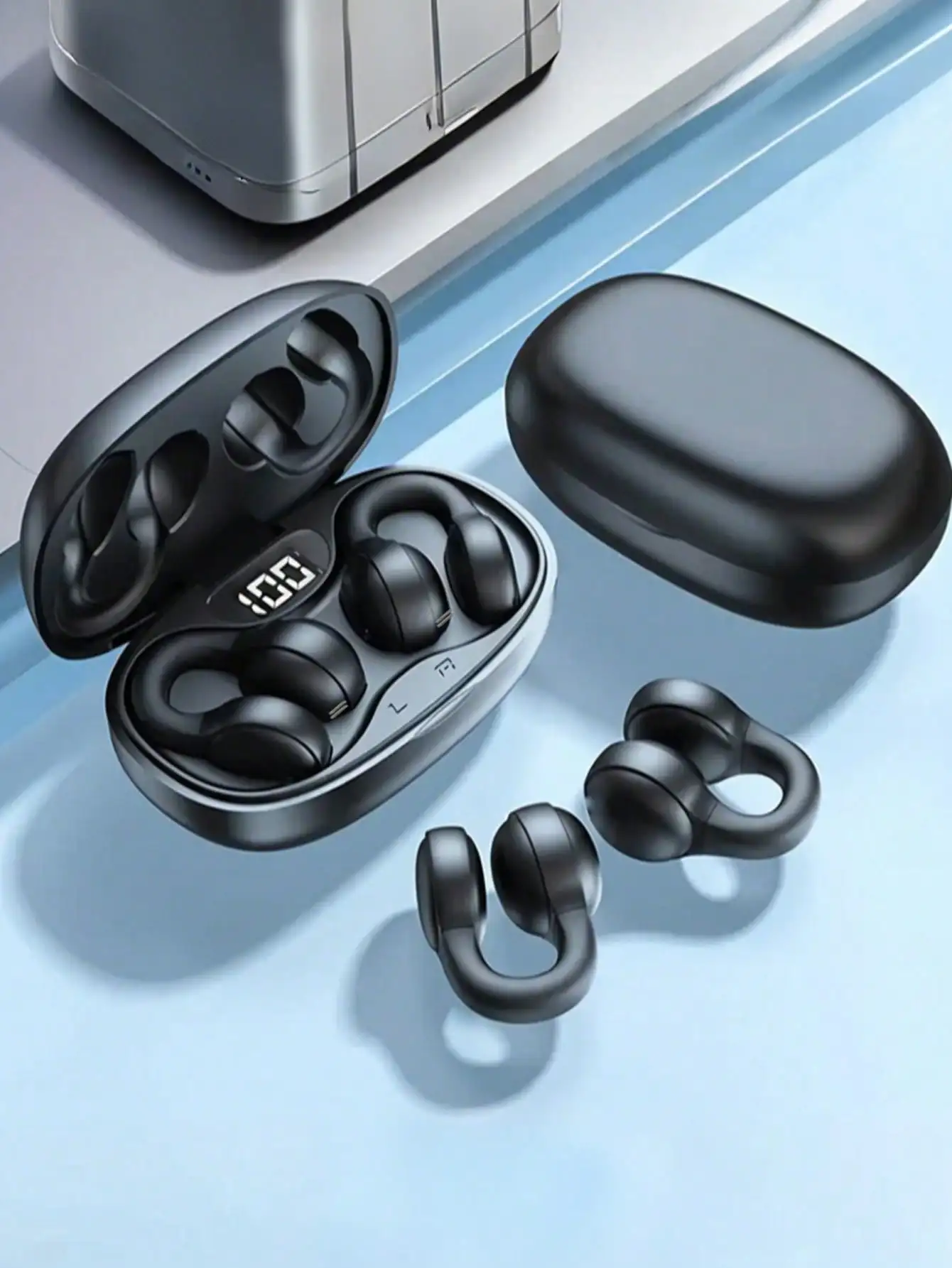 Wireless Earphones Touch Earphone Clip on Earbuds for iPhone
Wireless Earphones Touch Earphone Clip on Earbuds for iPhone