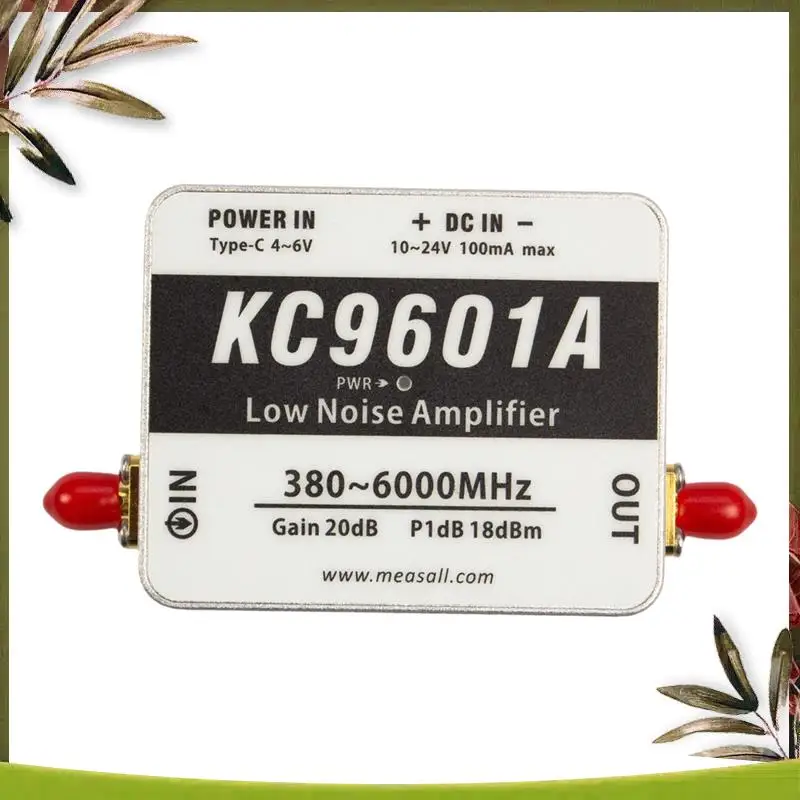 ABDW-Ultra-Wideband LNA Module 380Mhz-6Ghz KC9601A Low Noise Amplifier 20Db Gain 2.4G/5.8G Support Type-C Power Input Supply
ABDW-Ultra-Wideband LNA Module 380Mhz-6Ghz KC9601A Low Noise Amplifier 20Db Gain 2.4G/5.8G Support Type-C Power Input Supply