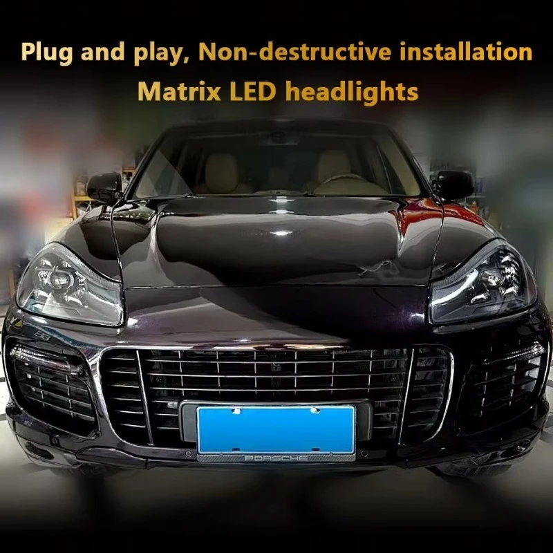 LED headlights 2007-2010 upgraded matrix new version suitable for Porsche Cayenne 957, high-quality, plug and play
LED headlights 2007-2010 upgraded matrix new version suitable for Porsche Cayenne 957, high-quality, plug and play