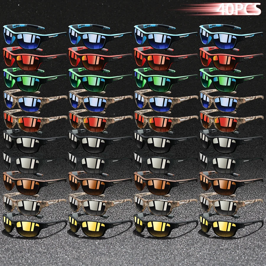 40 PCS Fashion Vintage Pattern Fishing Sports Sunglasses Men Women Running Mountaineering Sport Man Sun Glasses UV400 Eyewear
40 PCS Fashion Vintage Pattern Fishing Sports Sunglasses Men Women Running Mountaineering Sport Man Sun Glasses UV400 Eyewear