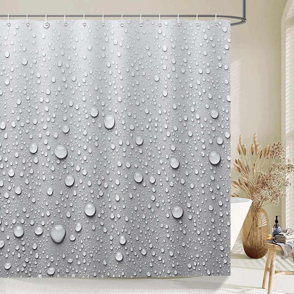 Gray Gradient Art Water Droplets Shower Curtain Print Modern Nordic Minimalist Polyster Home Decor Bathroom Curtain with Hooks
Gray Gradient Art Water Droplets Shower Curtain Print Modern Nordic Minimalist Polyster Home Decor Bathroom Curtain with Hooks