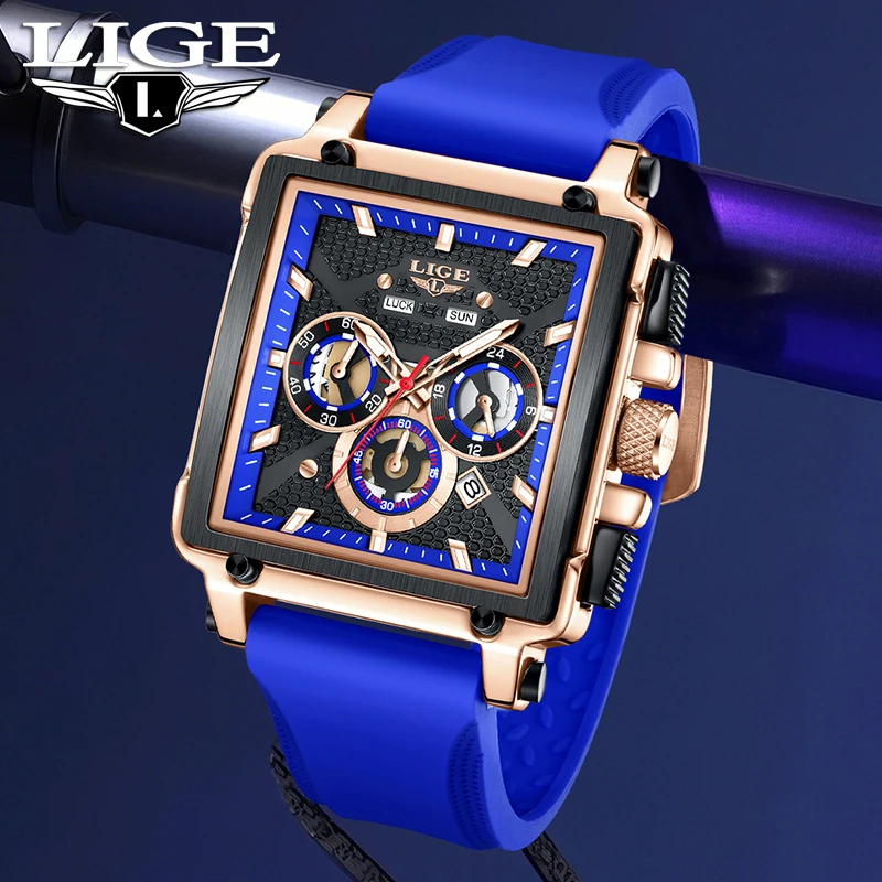 LIGE 2025 новые квадратные часы мужские модные военные роскошные мужские часы 30 м водостойкий хронограф кварцевые наручные часы Reloj Hombre
LIGE 2025 новые квадратные часы мужские модные военные роскошные мужские часы 30 м водостойкий хронограф кварцевые наручные часы Reloj Hombre