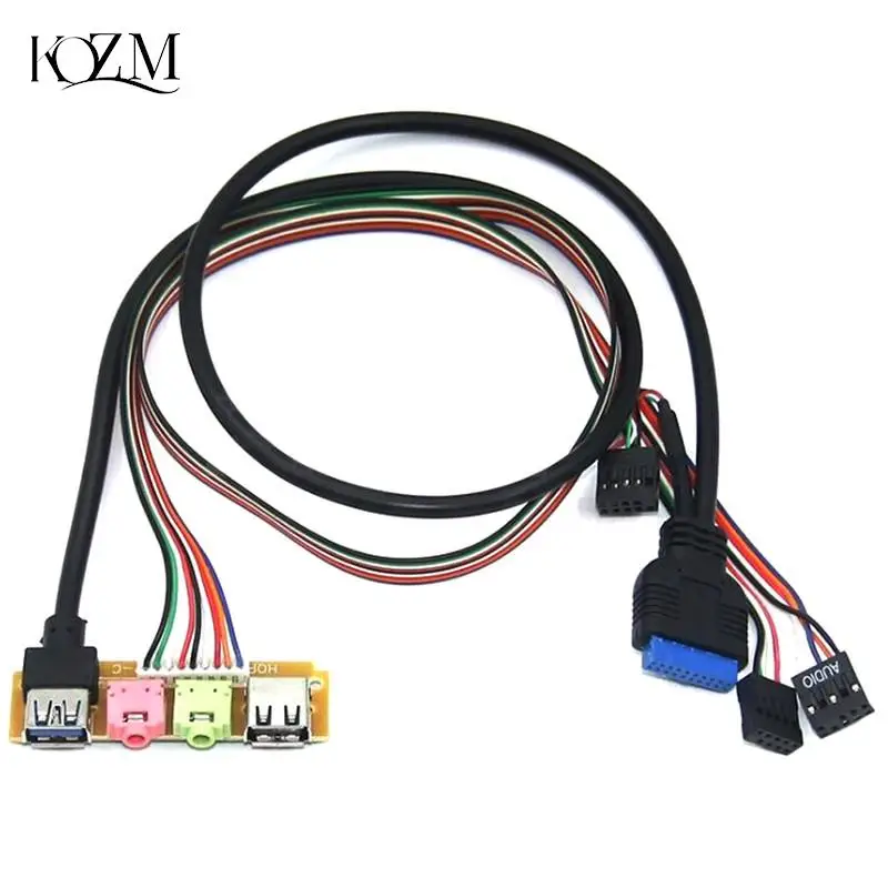 Новый USB 2,0 + 3,0 порт шасси ПК чехол для компьютера аудио Передняя панель сменный кабель 70 см 
Новый USB 2,0 + 3,0 порт шасси ПК чехол для компьютера аудио Передняя панель сменный кабель 70 см