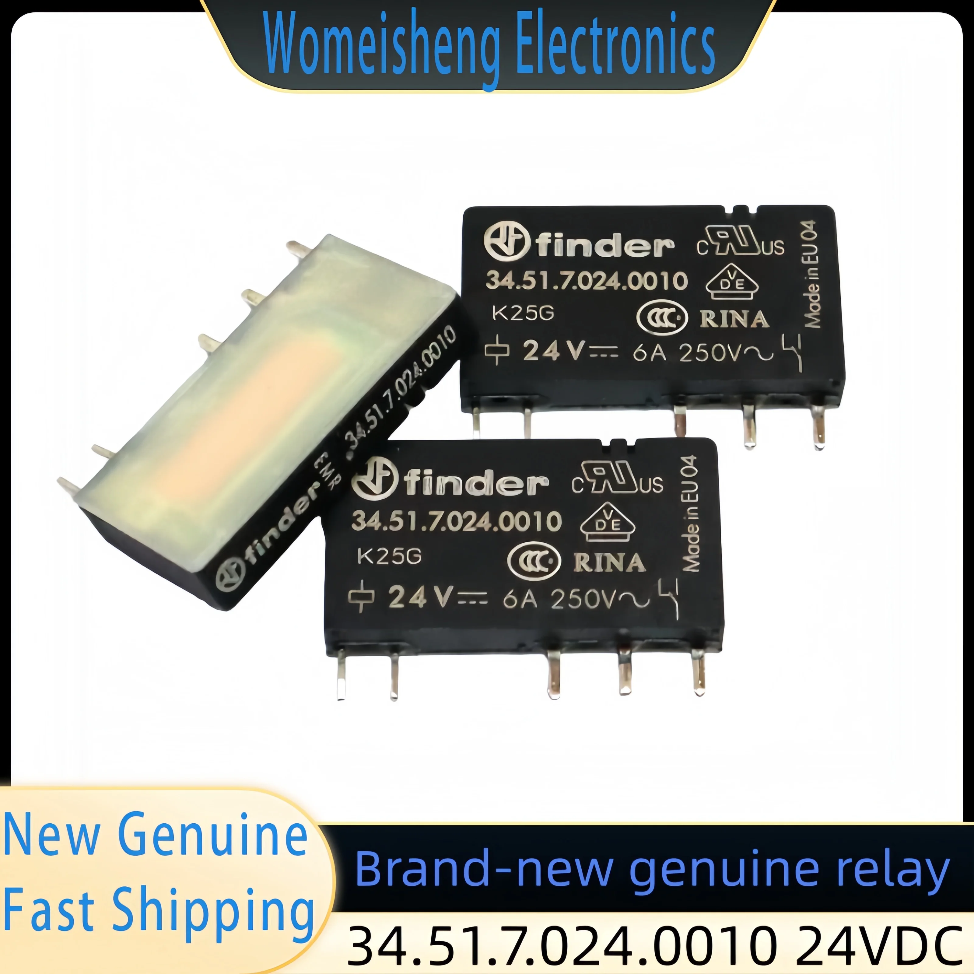 Новое оригинальное реле серии 34.51.7.024.0010 24 В постоянного тока 6 А 34,51 1 шт.
Новое оригинальное реле серии 34.51.7.024.0010 24 В постоянного тока 6 А 34,51 1 шт.
