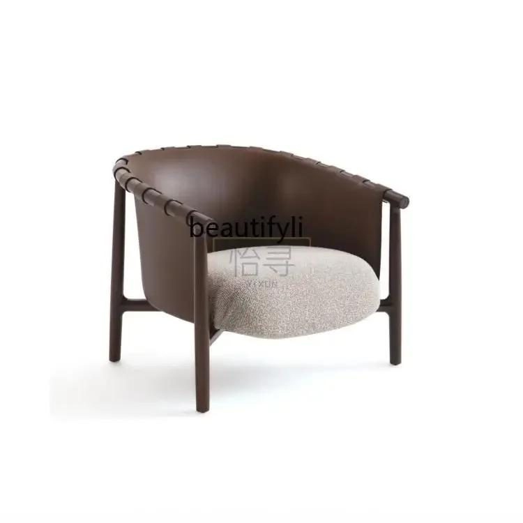 Designer Creative Single Sofa Chair Home Hotel Saddle Leather Living Room Leisure Chair
Designer Creative Single Sofa Chair Home Hotel Saddle Leather Living Room Leisure Chair