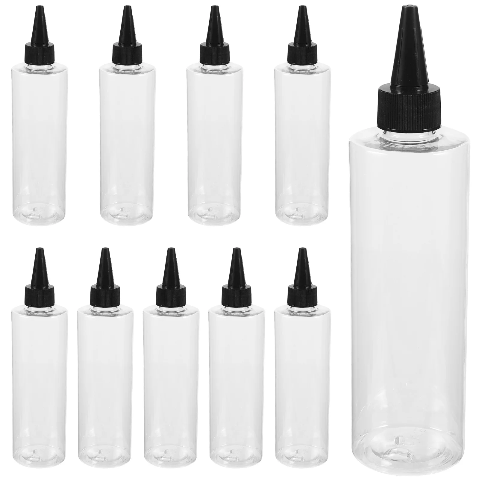 10pcs 250Ml Pet Pointed Mouth Dye Bottles Clear Plastic Squeeze For Hair Coloring Shampoo Conditioner Application Transparent
10pcs 250Ml Pet Pointed Mouth Dye Bottles Clear Plastic Squeeze For Hair Coloring Shampoo Conditioner Application Transparent