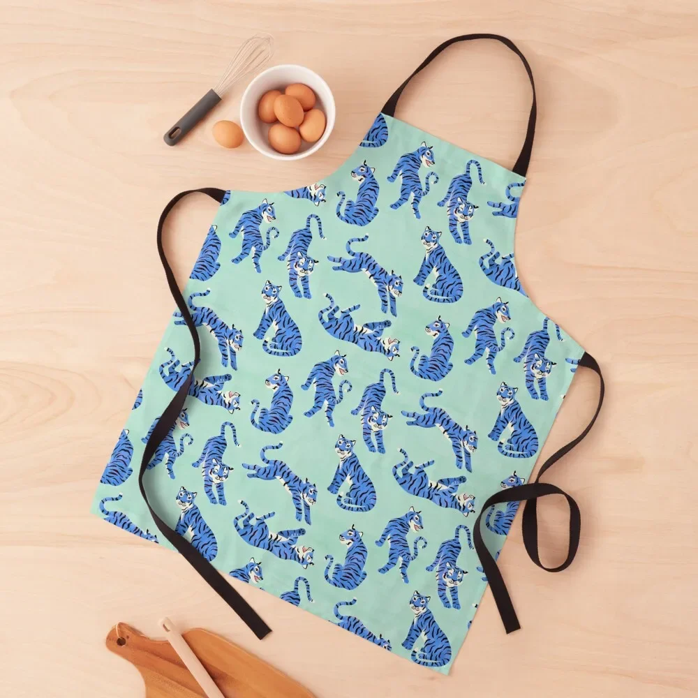 Simple Tiger Illustration - Mint and Blue Apron Barber custom women's kitchen restaurant accessories Men gift Apron
Simple Tiger Illustration - Mint and Blue Apron Barber custom women's kitchen restaurant accessories Men gift Apron