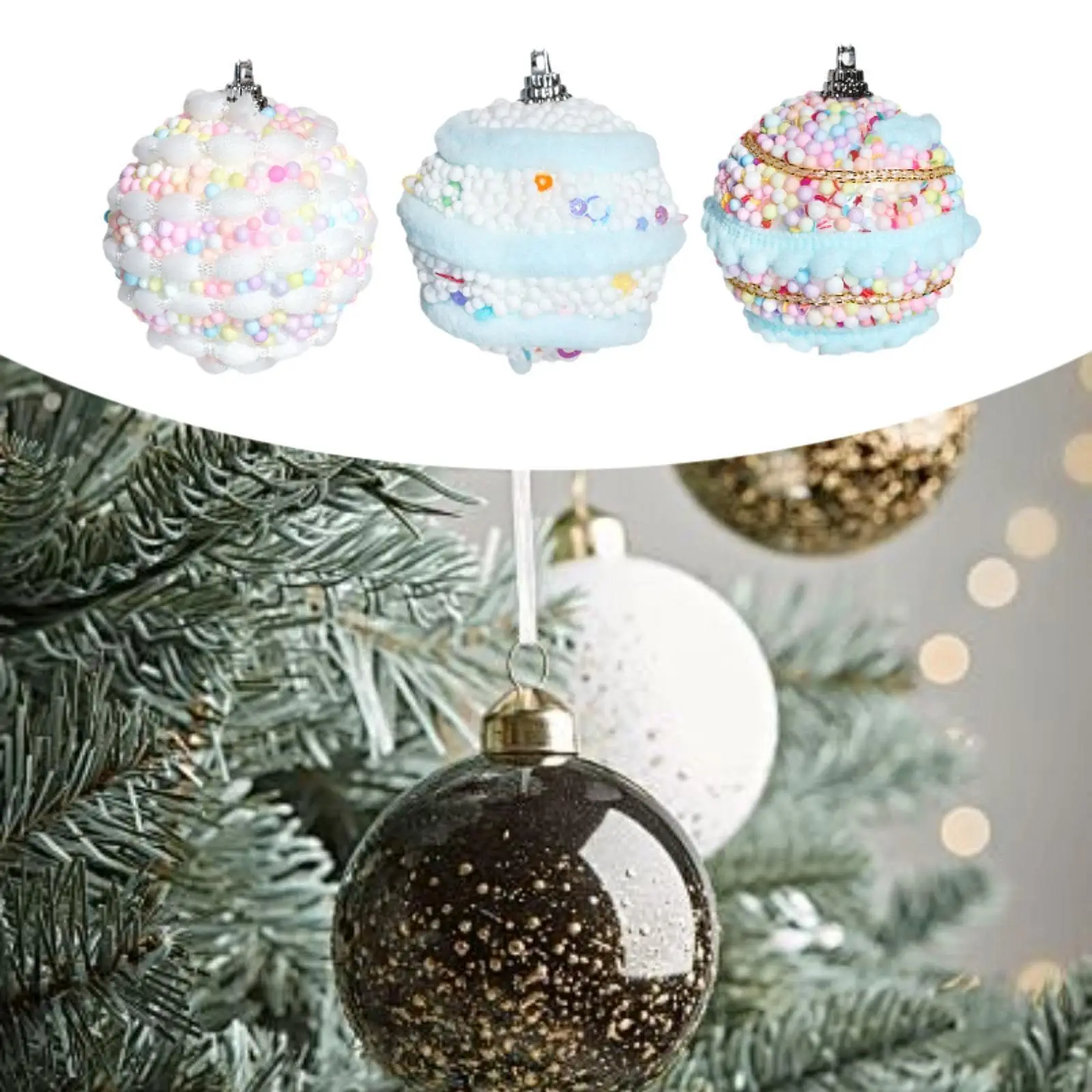 12x Christmas Ball Ornament Foam Charm Pendants for Friend Gift Birthday
12x Christmas Ball Ornament Foam Charm Pendants for Friend Gift Birthday