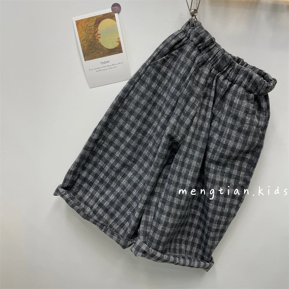 Boys Pants Casual Plaid Loose Worsted Fashion 2024 Autumn New Korean Style Kids Straight Pants
Boys Pants Casual Plaid Loose Worsted Fashion 2024 Autumn New Korean Style Kids Straight Pants