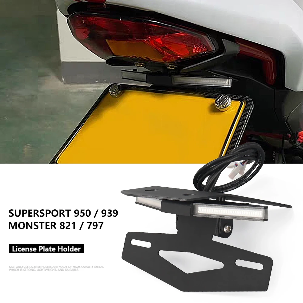 Motorcycle Accessories License Plate Holder Fender Eliminator Registration Bracket For Ducati SuperSport 939 Monster 797 821
Motorcycle Accessories License Plate Holder Fender Eliminator Registration Bracket For Ducati SuperSport 939 Monster 797 821