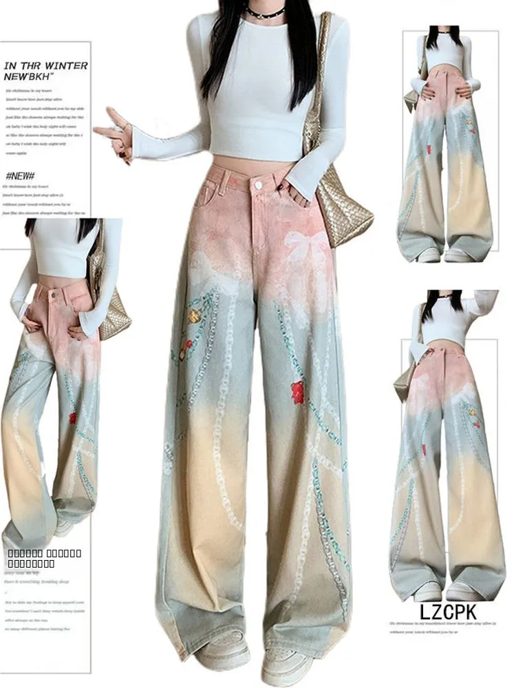 Американские джинсы Dopane с принтом, женские, свободного кроя, с высокой талией, прямые, широкие штанины, осенняя новинка, стильные и удобные
Американские джинсы Dopane с принтом, женские, свободного кроя, с высокой талией, прямые, широкие штанины, осенняя новинка, стильные и удобные