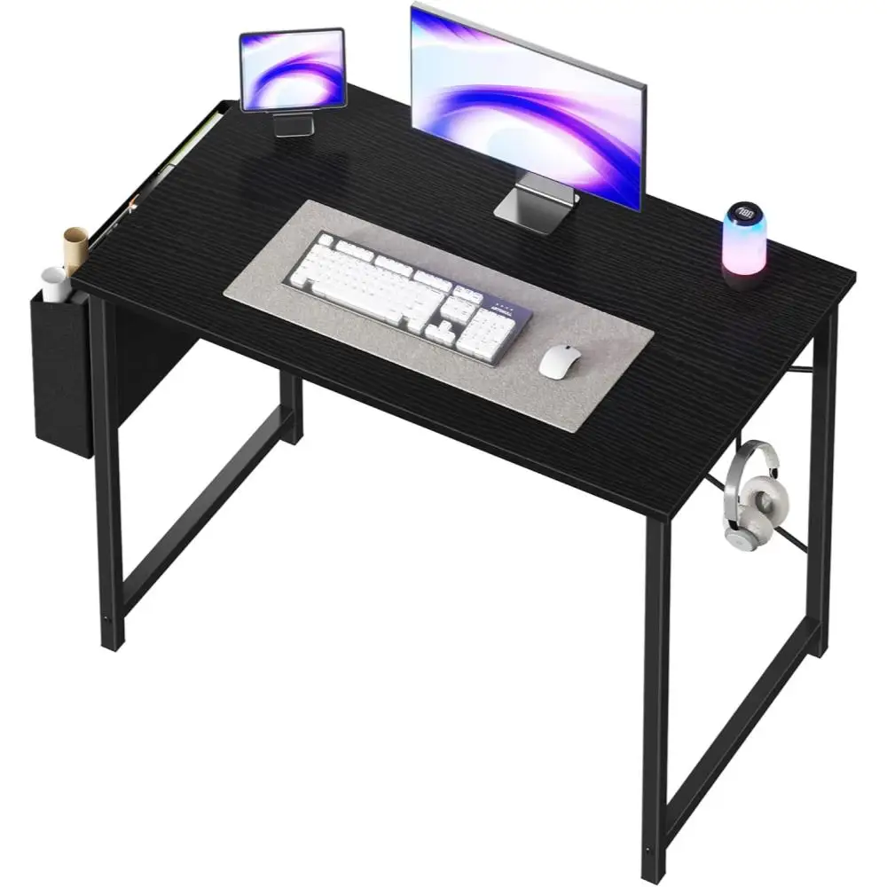 Computer Desk 40 Inch Home Office Desks for Small Spaces, Gaming Writing Study Work Table with Storage Bag and Headphone
Computer Desk 40 Inch Home Office Desks for Small Spaces, Gaming Writing Study Work Table with Storage Bag and Headphone