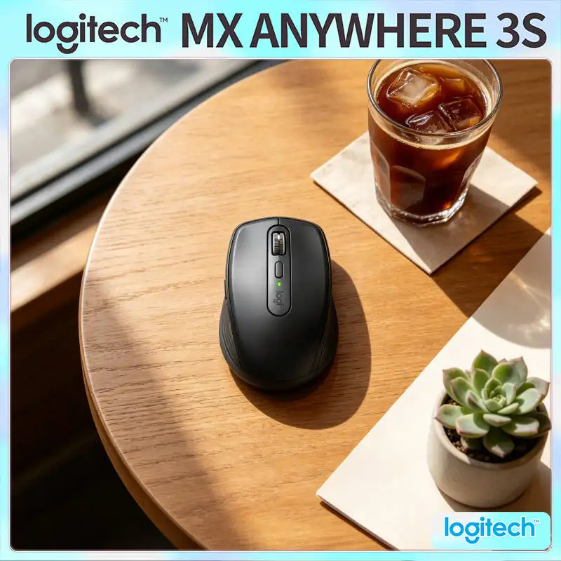 Portable Logitech MX Anywhere 3S Mouse - 8K DPI, Hyper-Scroll, Silent Click, Travel-Friendly for Mall Work Session
Portable Logitech MX Anywhere 3S Mouse - 8K DPI, Hyper-Scroll, Silent Click, Travel-Friendly for Mall Work Session