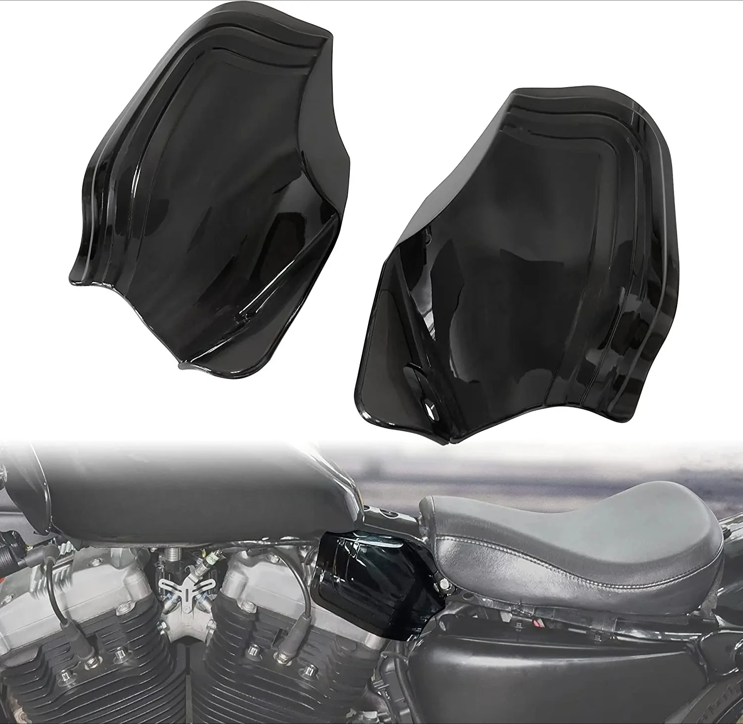 Motorcycle Saddle Shields, Air Heat Deflector Cover, For Harley Sportster XL 883 1200 Forty Eight 2004-2023
Motorcycle Saddle Shields, Air Heat Deflector Cover, For Harley Sportster XL 883 1200 Forty Eight 2004-2023