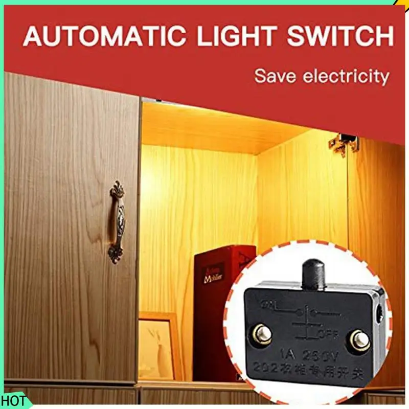 AWAH 18Pcs Door LED Switch For Closet Light,Normally Closed Cabinet Electrical Lamp Switches,For Closet Pantry Cabinet Black
AWAH 18Pcs Door LED Switch For Closet Light,Normally Closed Cabinet Electrical Lamp Switches,For Closet Pantry Cabinet Black