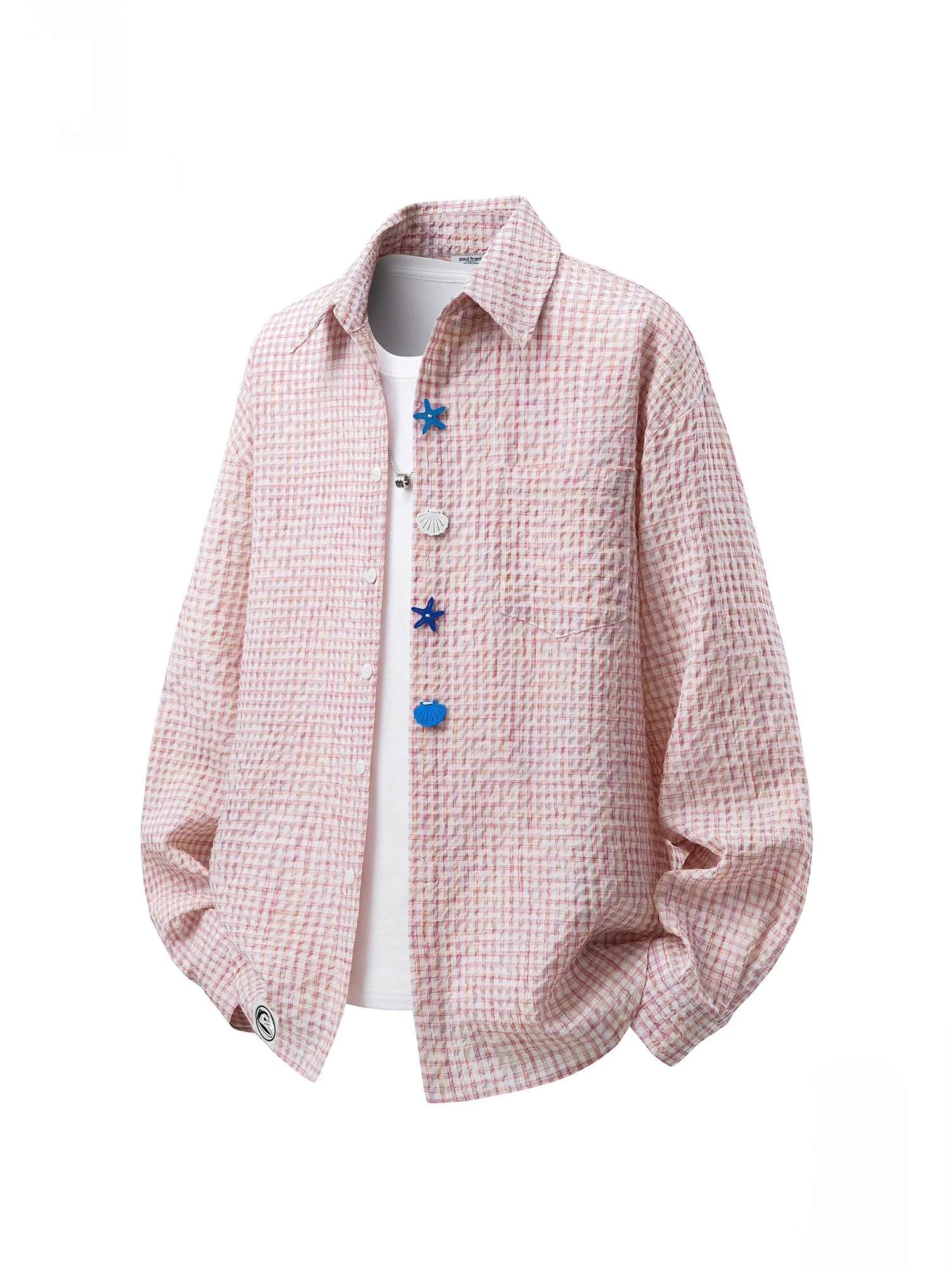 Loose Fit Casual Long Sve Collared irt for Men Spring Collection Faionable Youthful Spring irt
Loose Fit Casual Long Sve Collared irt for Men Spring Collection Faionable Youthful Spring irt